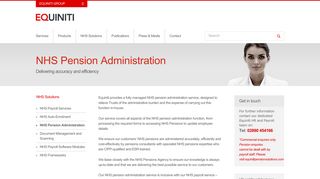 
                            6. NHS Pension Administration | Equiniti Payroll