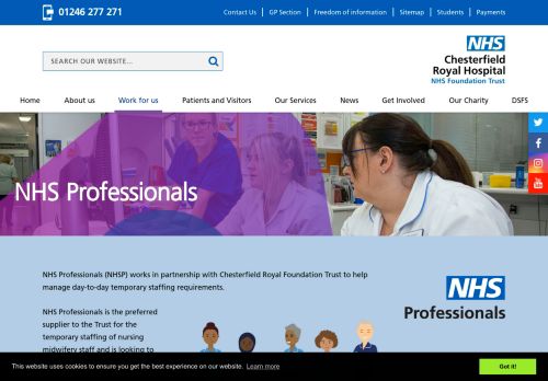
                            6. NHS Professionals :: Chesterfield Royal Hospital