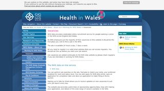 
                            13. NHS Wales| Vacancies