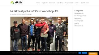 
                            9. Ni fikk fast jobb i InfoCare Workshop AS | Aktiv Bemanning