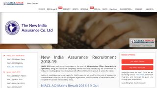 
                            8. NIACL AO 2019 Score Card Out | Notification, Exam Dates, Admit Card