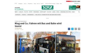 
                            10. Niag und Co.: Fahren mit Bus und Bahn wird teurer | nrz.de | Niederrhein