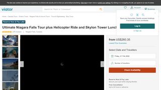 
                            9. Niagara Falls Canada Tour: Helicopter, Cruise, Skylon Tower 2019 ...