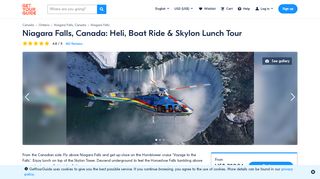 
                            12. Niagara Falls Helicopter Flight, Boat Ride & Skylon Lunch - Niagara ...