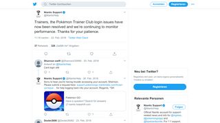 
                            13. Niantic Support on Twitter: 