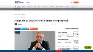 
                            8. NIB plans to buy GU Health under new proposal | Newcastle Herald
