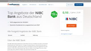 
                            9. NIBC Bank Festgeld: bis zu 0,40 % p.a. • WeltSparen