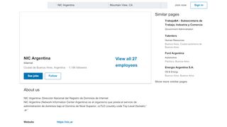 
                            9. NIC Argentina | LinkedIn