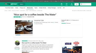 
                            6. Nice spot for a coffee beside The Mater - Traveller Reviews - Industrial ...