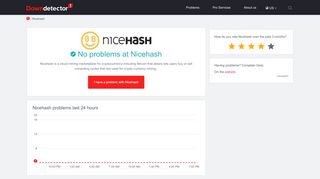 
                            11. Nicehash down? Current problems and outages | Downdetector