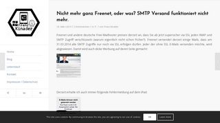 
                            7. Nicht mehr ganz Freenet, oder was? SMTP Versand funktioniert nicht ...