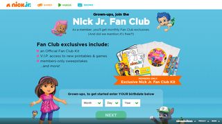 
                            1. Nick Fan Club Sign Up