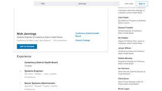 
                            10. Nick Jennings - Systems Engineer - Canterbury District Health Board ...