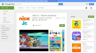 
                            9. Nick Jr. - Shows & Games - Apps on Google Play
