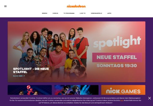 
                            1. Nick.de: Offizielle Nickelodeon Startseite