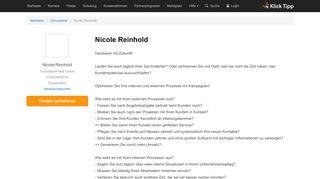 
                            3. Nicole Reinhold - Klick-Tipp | E-Mail-Marketing Software ...
