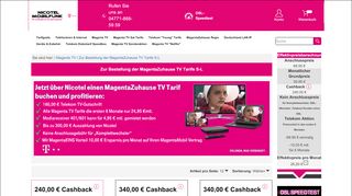 
                            12. Nicotel Mobilfunk | Zur Bestellung der MagentaZuhause TV Tarife S-L