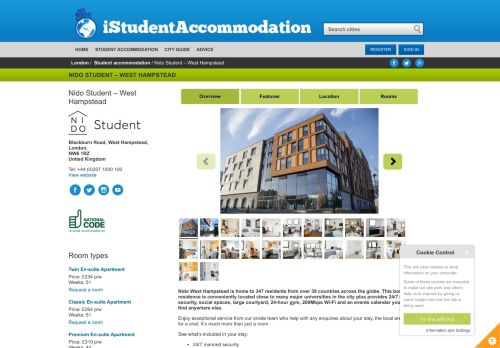 
                            9. Nido Student – West Hampstead in London