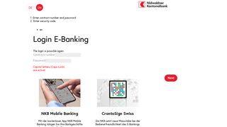 
                            2. Nidwaldner Kantonalbank E-Banking