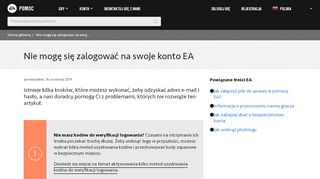 
                            8. Nie mogę się zalogować na swoje konto EA - EA Help