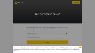 
                            11. Nie pamiętasz hasła? - mytaxi - Aplikacja Taxi