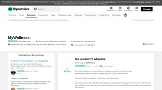 
                            7. Nie wieder!!!! Abzocke - McWellness, Dortmund Reisebewertungen ...