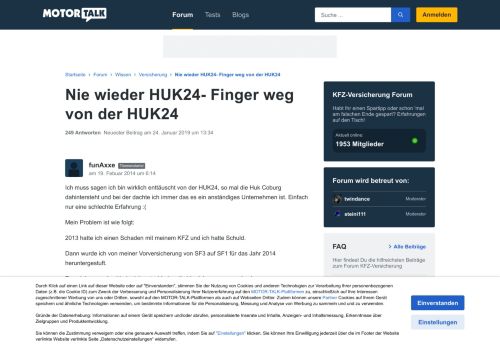 
                            12. Nie wieder HUK24- Finger weg von der HUK24 Seite 13 : Na dann ...