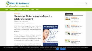 
                            6. ᐅ Nie wieder Pickel von Anna Mauch - Erfahrungsbericht