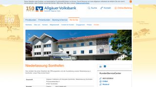 
                            10. Niederlassung Sonthofen - Allgaeuer Volksbank eG