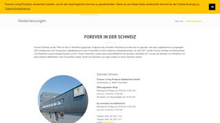 
                            6. Niederlassungen - Forever Living Products Switzerland - flp.ch
