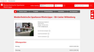 
                            12. Niederrheinische Sparkasse RheinLippe - Kunden-Center Wittenberg ...