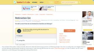 
                            9. Niedersachsen Quiz - Teste Dich