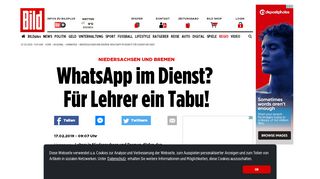 
                            12. Niedersachsen und Bremen: WhatsApp im Dienst? Für Lehrer ein Tabu!