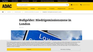 
                            2. Niedrigemissionszone in London | ADAC Rechtsberatung