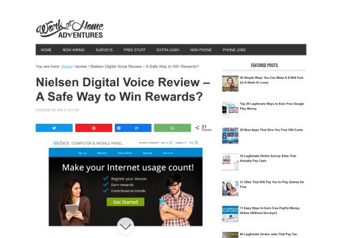 
                            11. Nielsen Digital Voice Review – A Safe Way to Win Rewards?