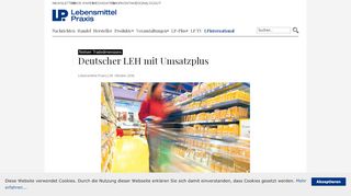 
                            7. Nielsen Tradedimensions::Deutscher LEH mit Umsatzplus ...