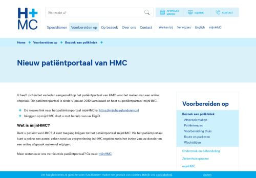 
                            3. Nieuw Patiëntenportaal HMC - Bezoek aan polikliniek - Voorbereiden ...