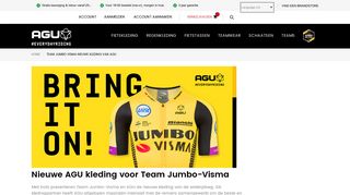 
                            12. Nieuwe AGU kleding voor Team Jumbo-Visma