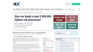 
                            8. Nieuwe directeur Adecco niet zo optimistisch | IEX.nl