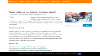 
                            9. Nieuwe mailservers voor 'Quicknet': instellingen wijzigen! | ...