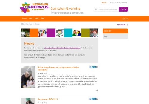 
                            6. Nieuws | Curriculum & vorming - Interdiocesane proeven