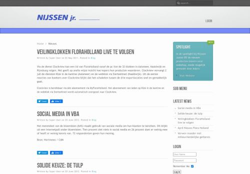 
                            9. Nieuws - Nijssen Junior BV