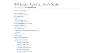 
                            5. NiFi System Administrator's Guide - Apache NiFi