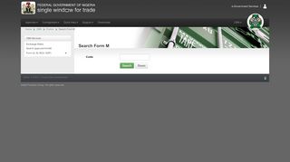 
                            13. Nigeria Single Window Trade - Search approved FormM
