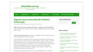 
                            9. Nigerian Army University BIU Students Portal Login - Schoolinfo ...
