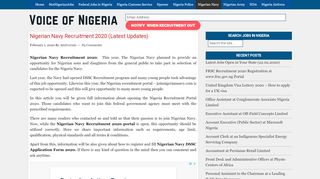 
                            6. Nigerian Navy Recruitment Portal 2019 Form Out at www ...