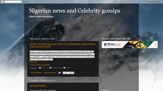 
                            11. Nigerian news and Celebrity gossips