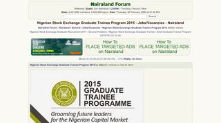 
                            13. Nigerian Stock Exchange Graduate Trainee Program 2015 - Jobs ...