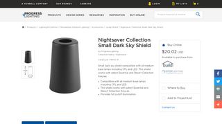 
                            6. Nightsaver Collection Small Dark Sky Shield | Brand | Progress Lighting