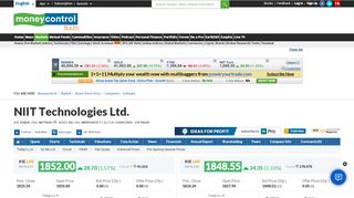 
                            8. NIIT Technologies Ltd. Stock Price, Share Price, Live BSE/NSE, NIIT ...